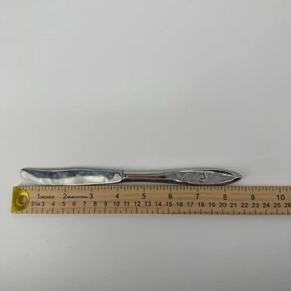 Oneida Community My Rose Stainless Steel‎ Dinner Knife Vintage Floral Pattern